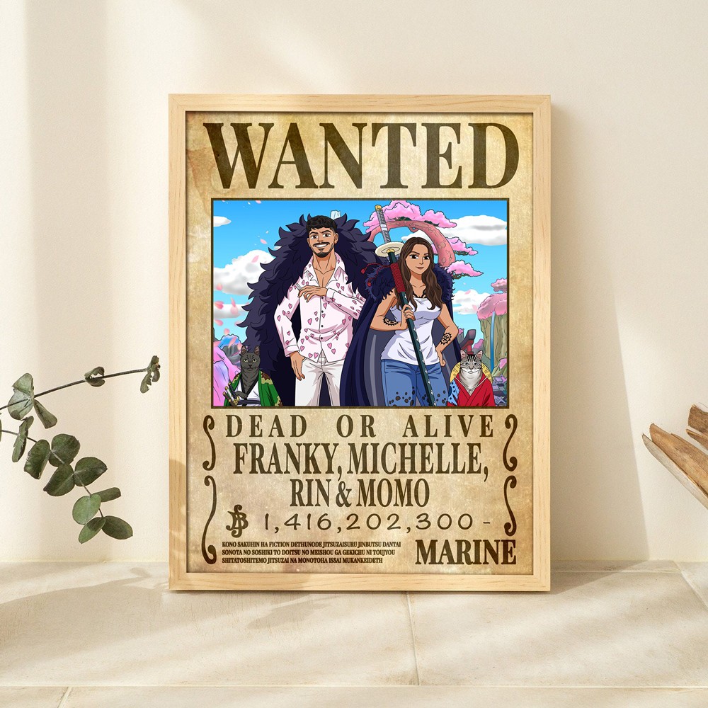 Personalized Couple Anime Portrait Photo Frame Unique Engagement Gifts Valentine's Day Gifts for Couple Anniversary Gift