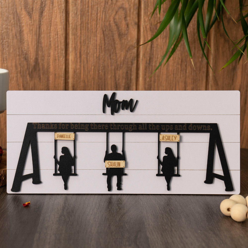 Personalized Swing Set Sign, Mother’s Day Swings.