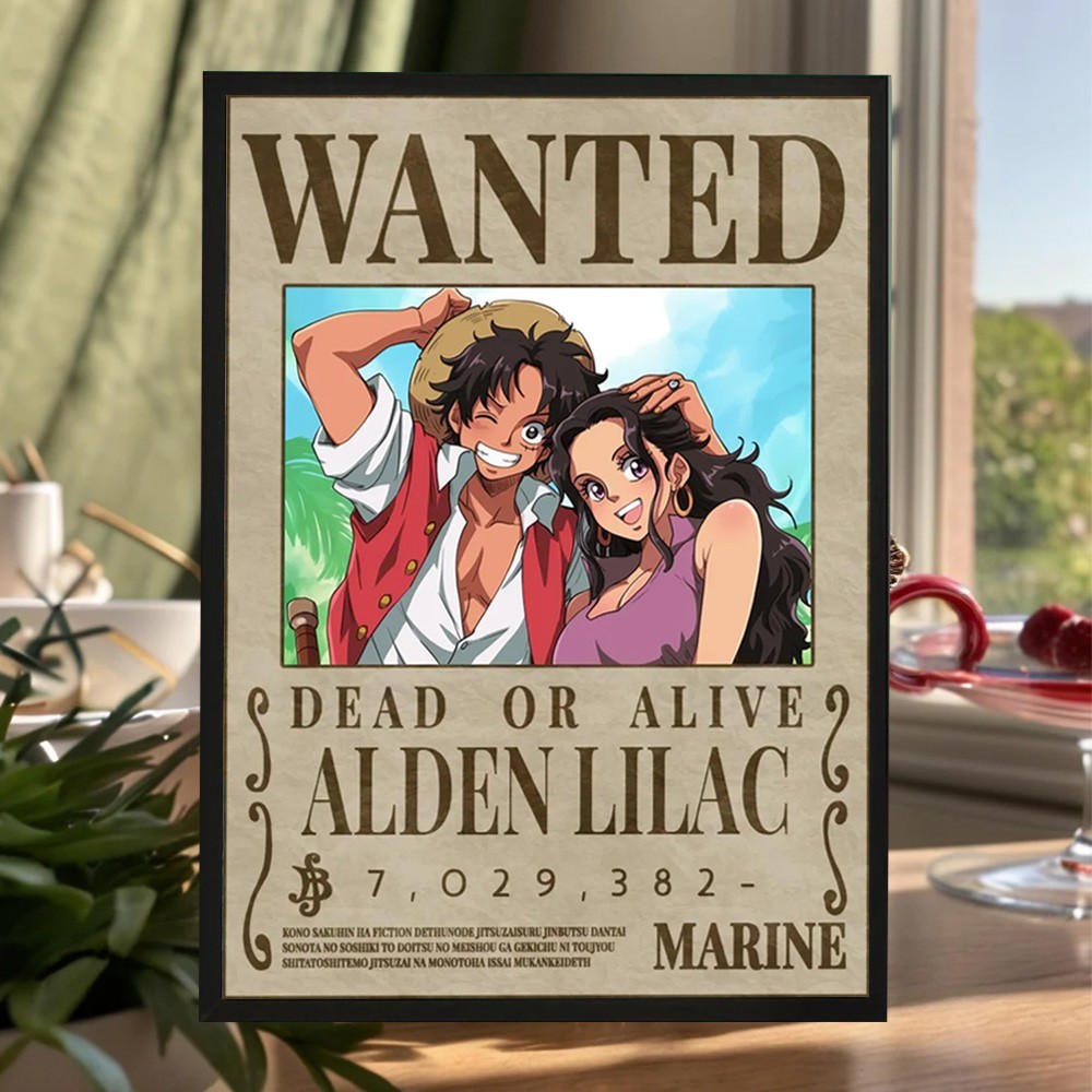 Personalized Couple Anime Portrait Photo Frame Unique Engagement Gifts Valentine's Day Gifts for Couple Anniversary Gift