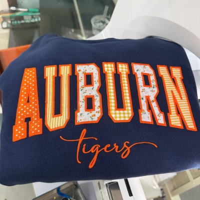 Custom Sports Team Sweatshirt Personalized Applique Embroidered School Spirit Gift