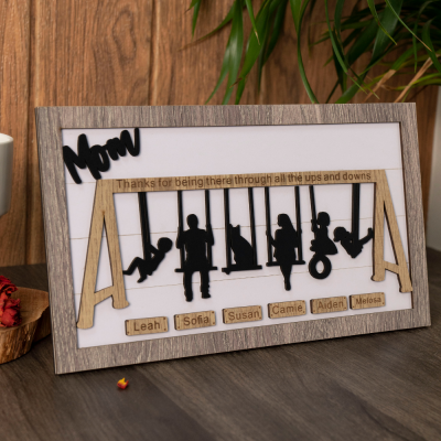 Personalized Swing Set Sign, Mother’s Day Swings.
