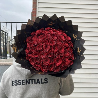 Glitter Rose Bouquet The Perfect Valentine’s Day Anniversary Gift for Your Lover