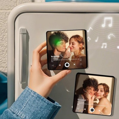 Personalized fridge magnet music album - plays custom song,Personalized Christmas Gifts.
