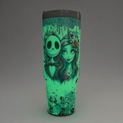 Sally  x Jack Skellington 40 oz Tumbler.
