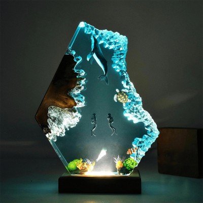 Explore the Enchanting Ocean Series of Resin Lamps.