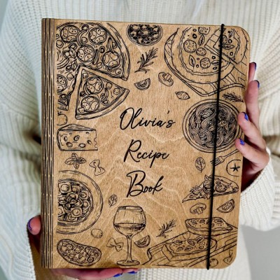 Recipe Binder Personalized Wooden Recipe Book Mothers Day Gift for mom grandma nana  mimi gigi