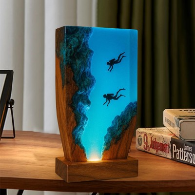 Explore the Enchanting Ocean Series of Resin Lamps.