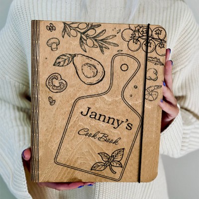 Recipe Binder Personalized Wooden Recipe Book Mothers Day Gift for mom grandma nana  mimi gigi