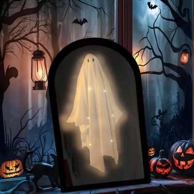 2025 Novelty Ghost Mirror with Creepy Eyes Ghost.