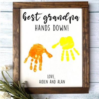 Daddy Kids Birthday Father's Day 1-10 Superhero Gift Personalized Frame