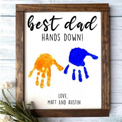 Daddy Kids Birthday Father's Day 1-10 Superhero Gift Personalized Frame