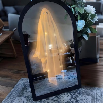 2025 Novelty Ghost Mirror with Creepy Eyes Ghost.