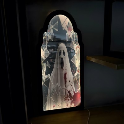 2025 Novelty Ghost Mirror with Creepy Eyes Ghost.